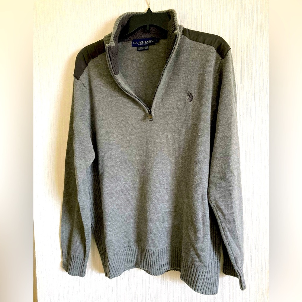 U.S. POLO ASSN. quarter zip sweater